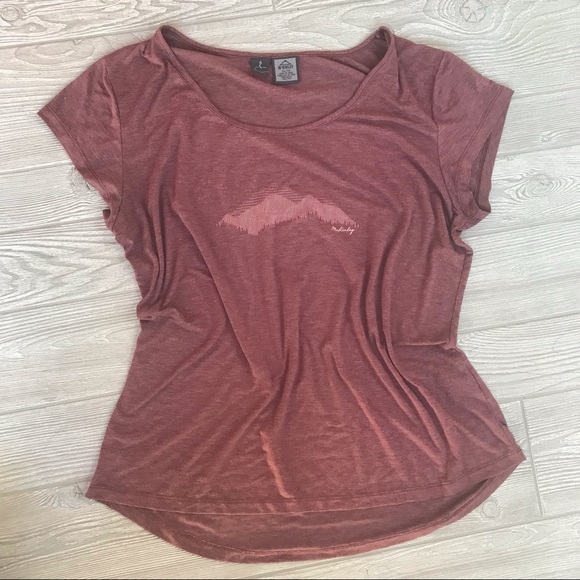 MCKINLEY Dry-Climate Tee in Heathered Rose - Picture 2 of 7